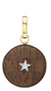 Ora Wood Star Charm