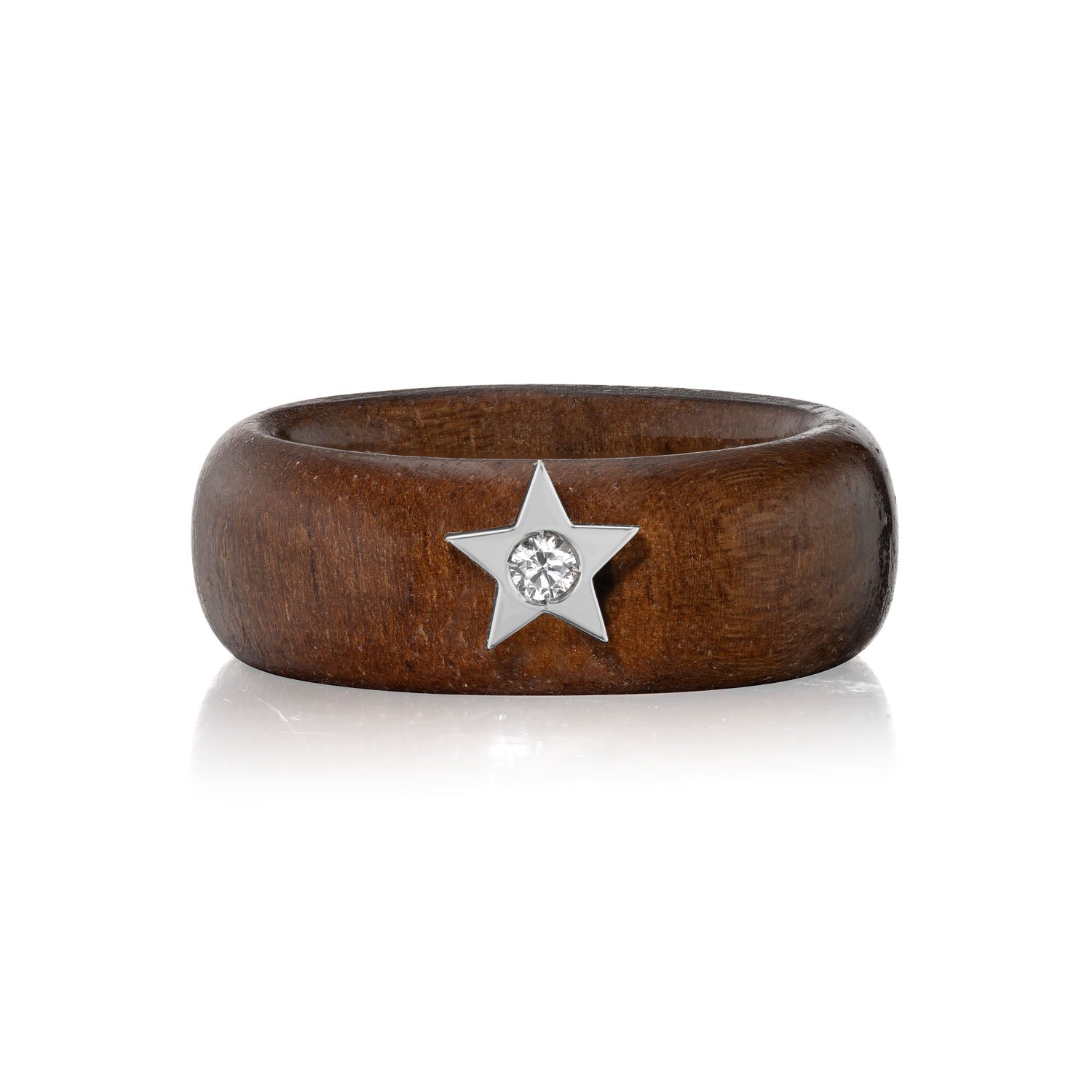 Ora Wood Diamond Star Ring