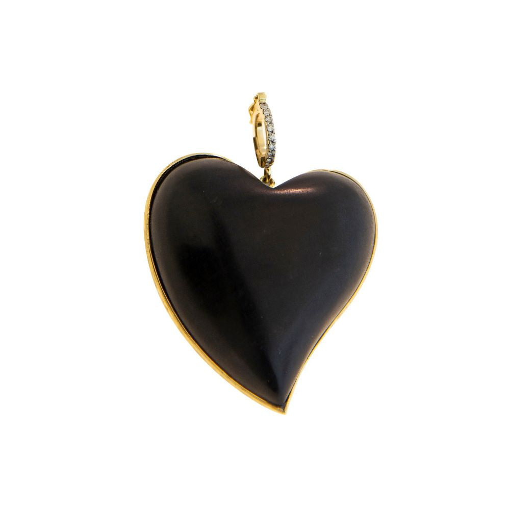 Ebony Heart Charm