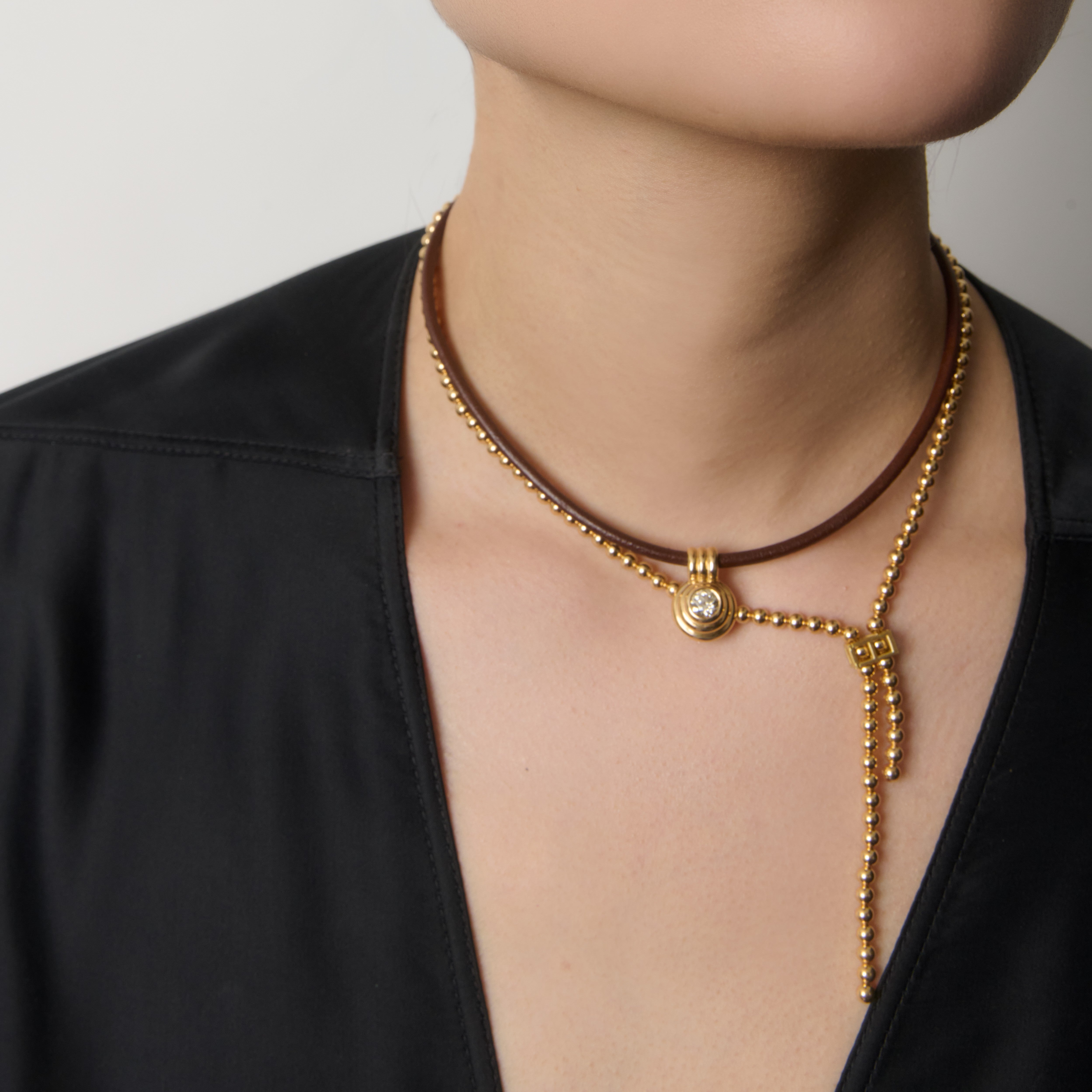 Mini Yellow Gold Node Strands (clasps & studs sold separately)