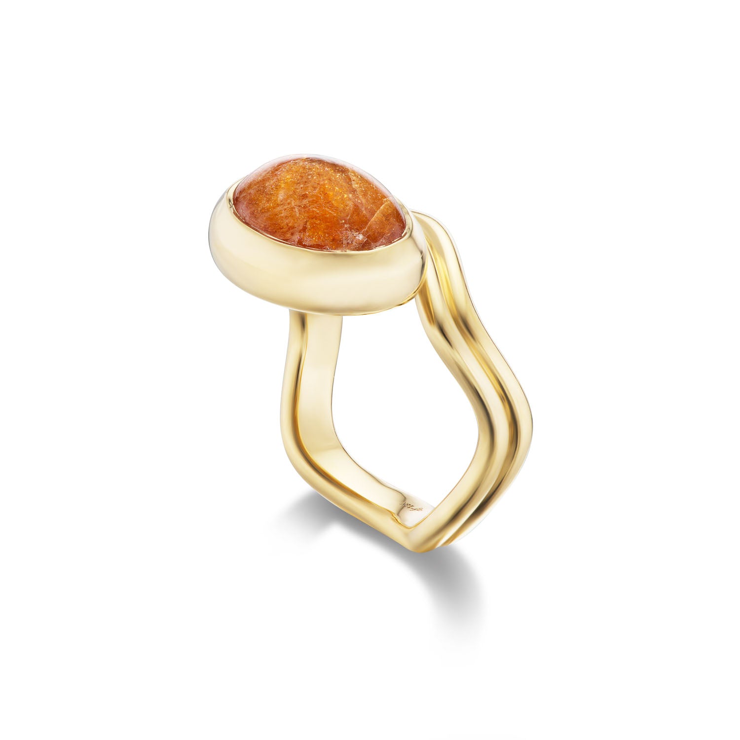 Sunstone Curve Aurora Ring