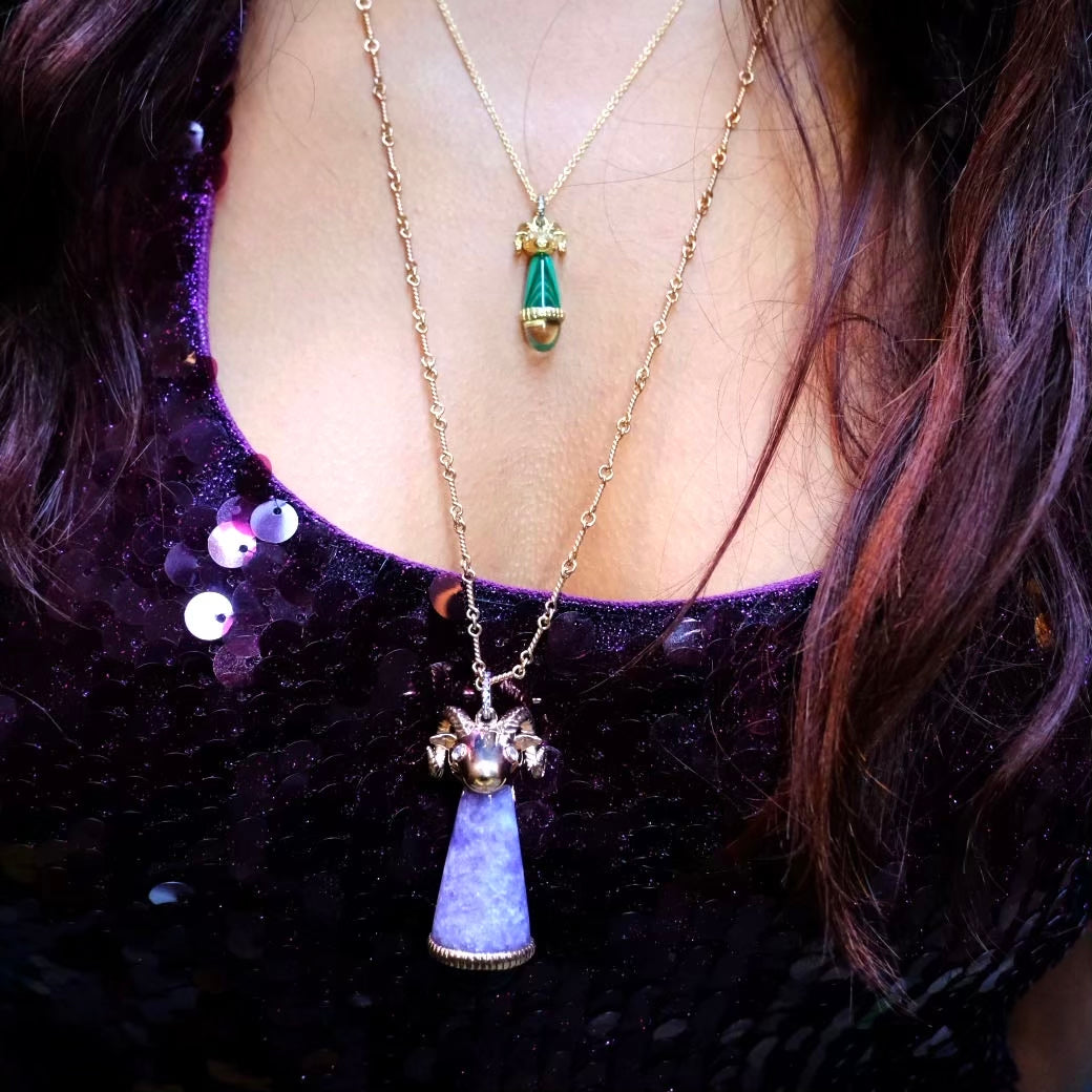 Tiny Ram Totem Necklace