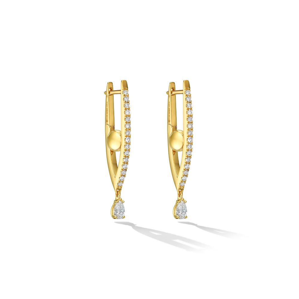 A pair of Cadar Reflections Hoop Earrings.