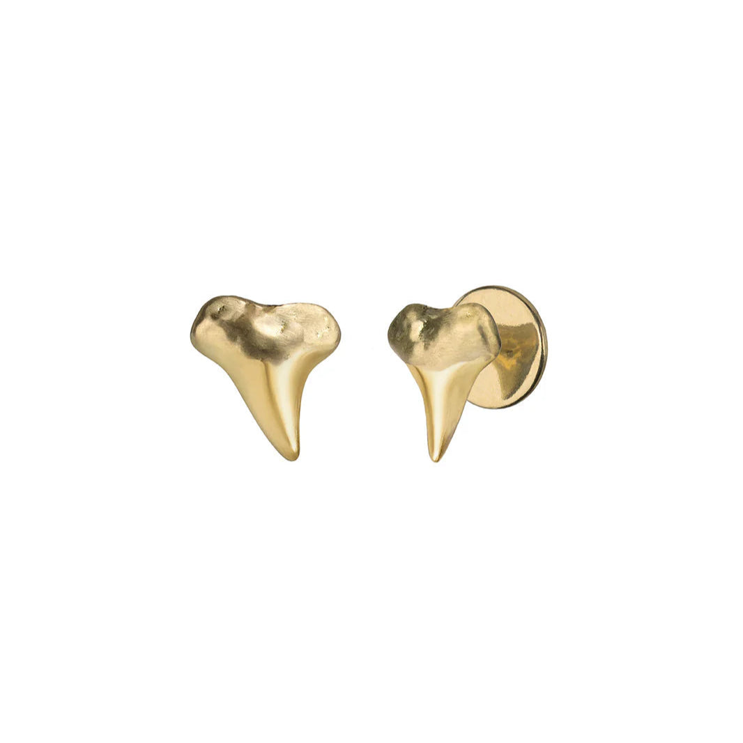 Gold Sharkie Stud Earrings