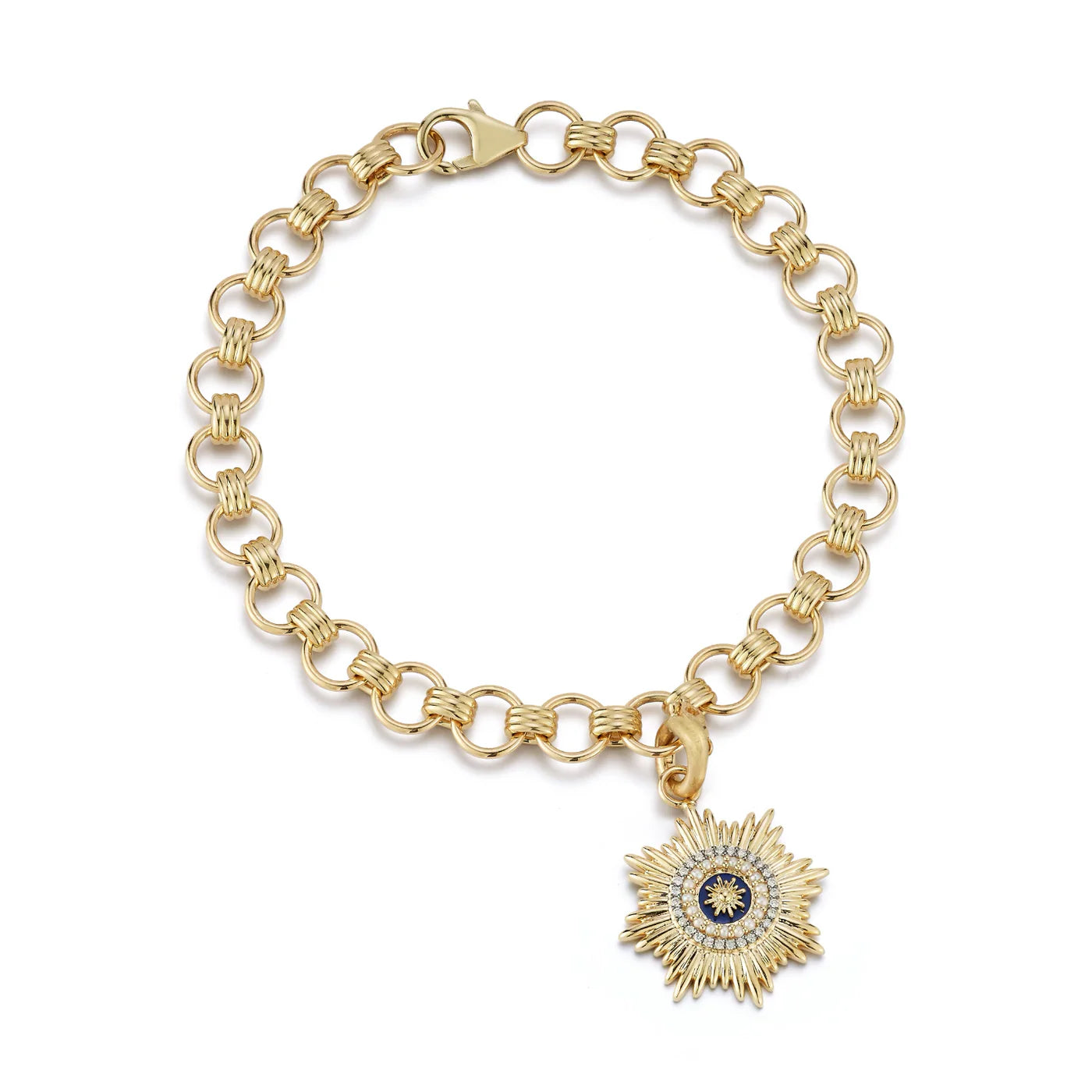 Everett Link Bracelet in Yellow Gold