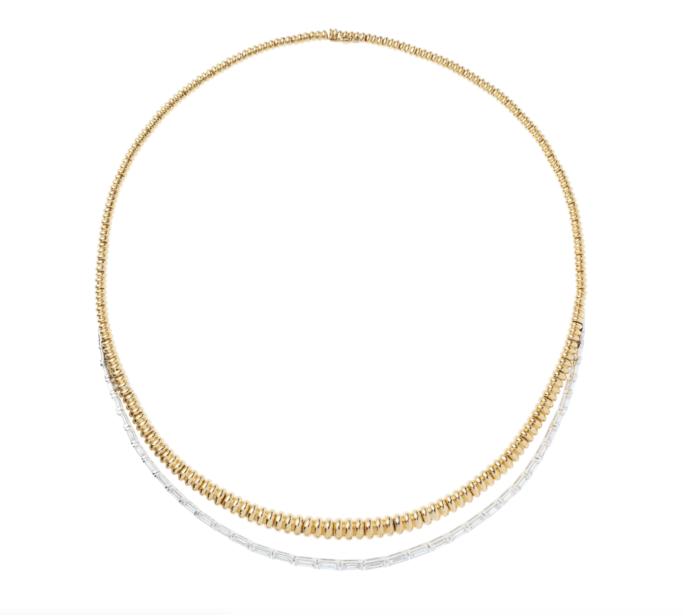 White Diamond Spectrum Revisited Necklace in Yellow Gold