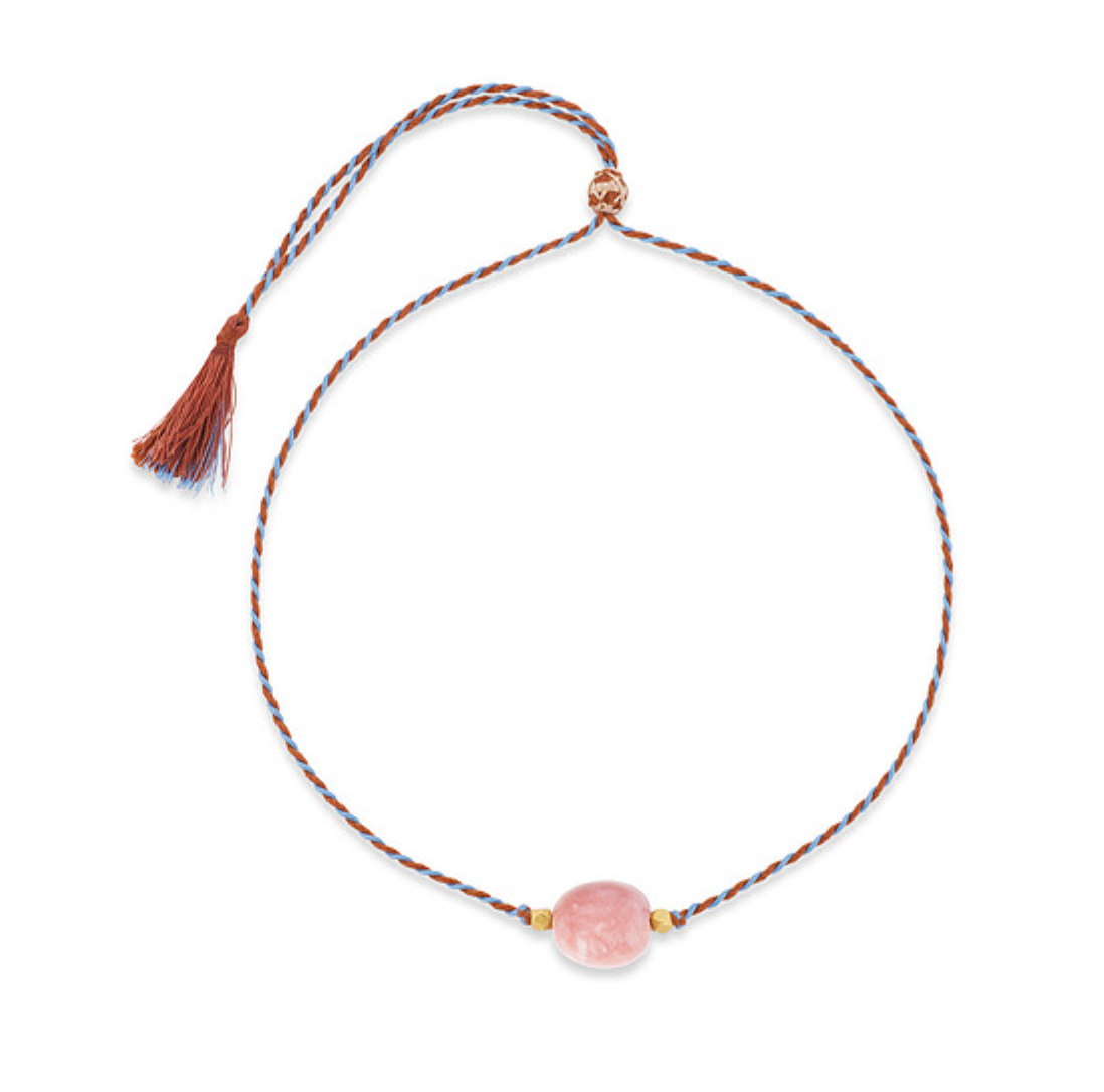 Pink Opal Chota Cord Necklace