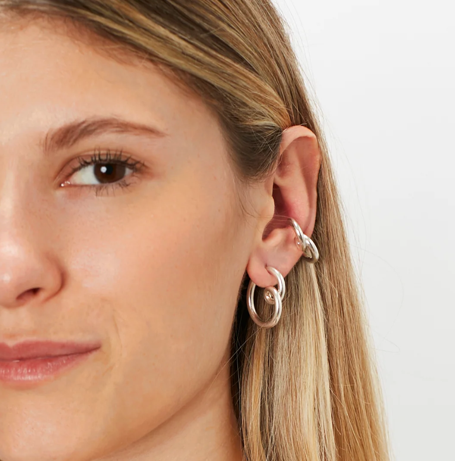 Loop Ear Cuff in Sterling Silver