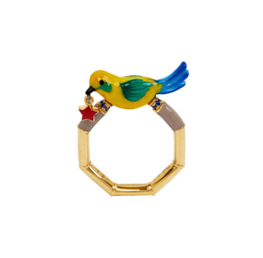 The Bird Takes Flight Ring in Yellow Gold