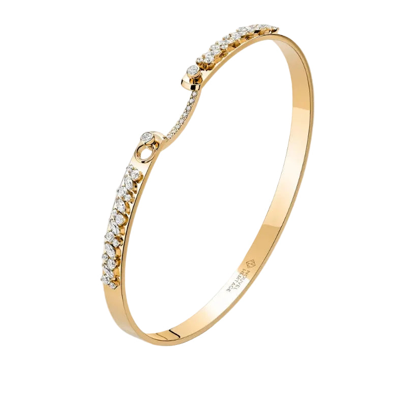 Under the Stars Bangle in Yellow Gold
