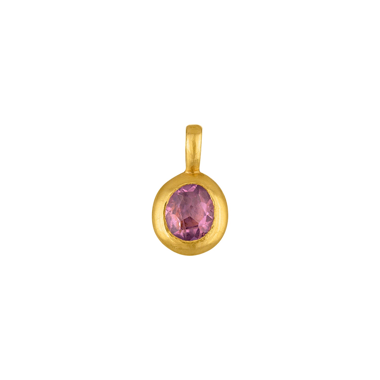 Pink Spinel Seeds of Life Charm