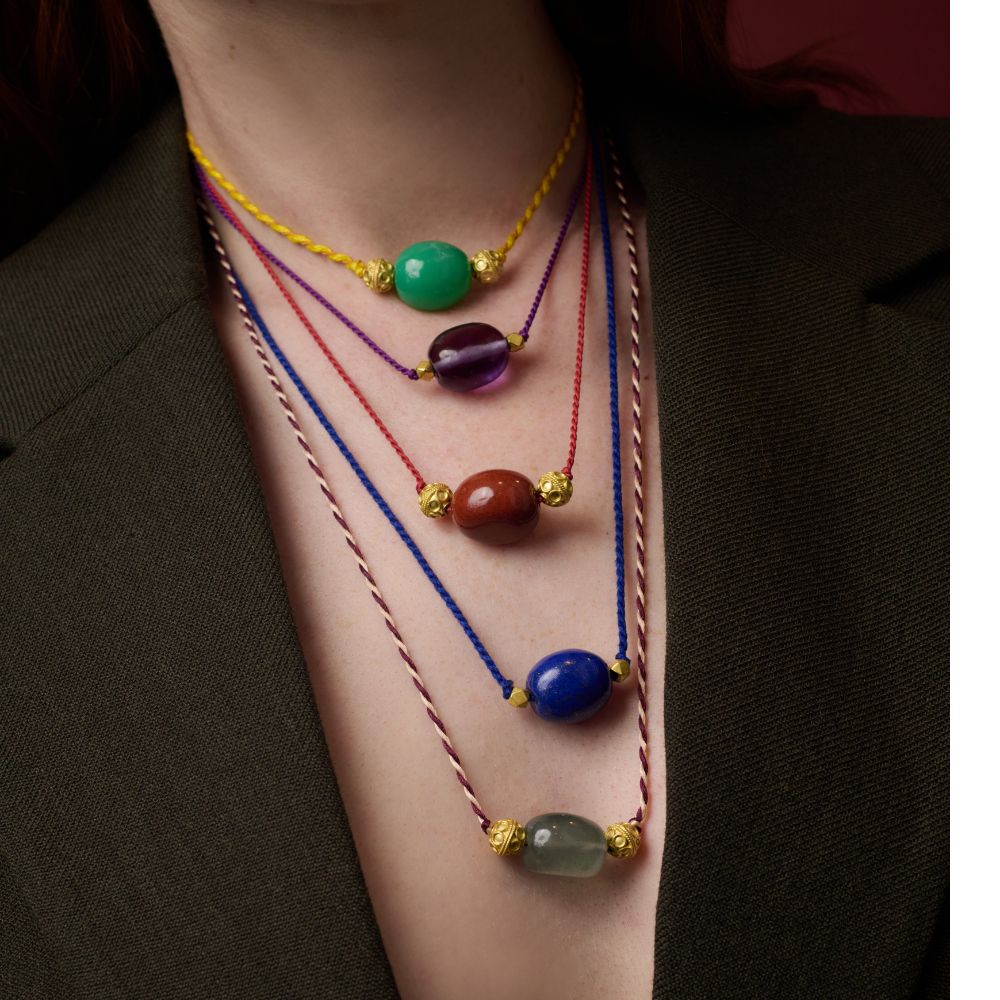 Chalcedony Chota Cord Necklace