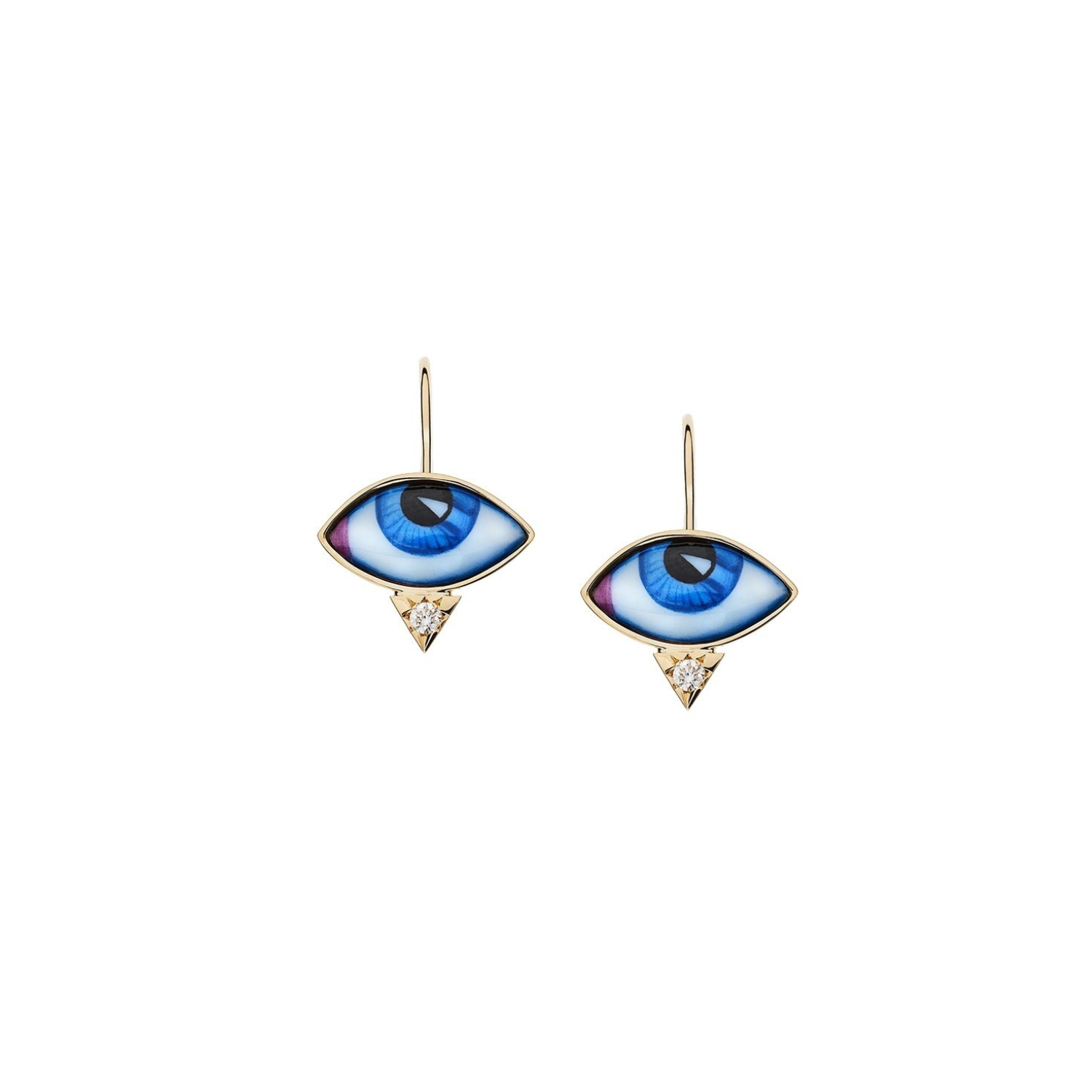 Petit Bleu Diamond Earrings