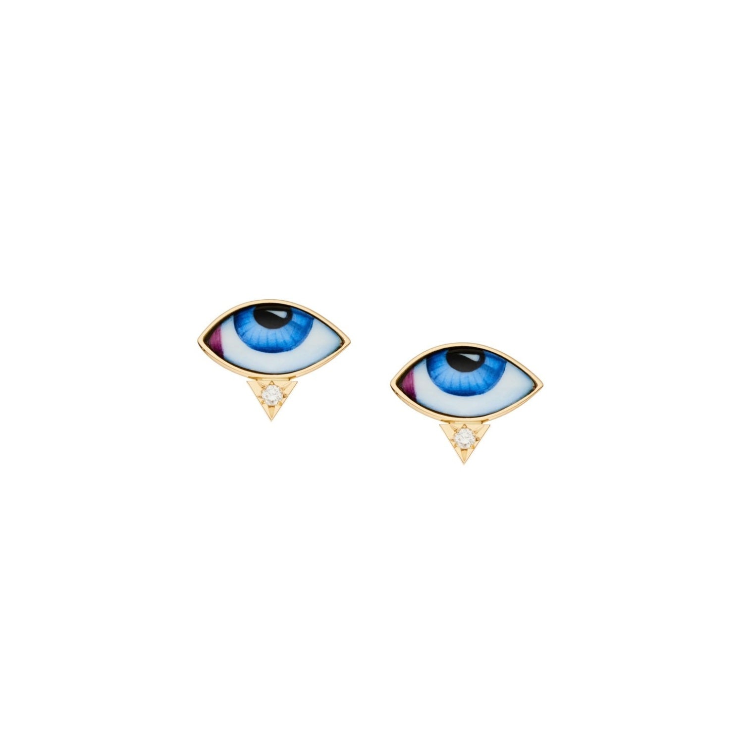 Petit Bleu Diamond Earrings