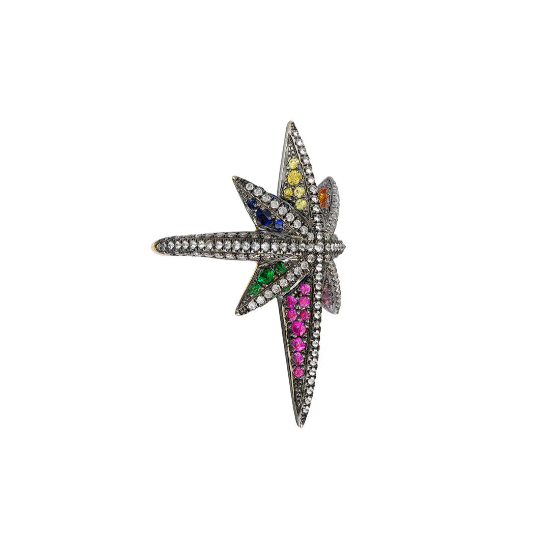 Theiya Rainbow Star Ring