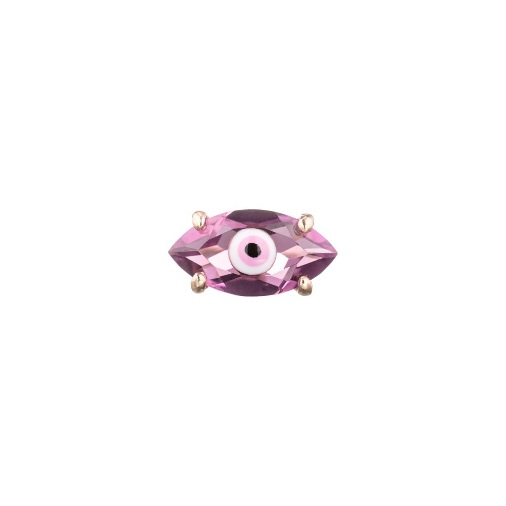 Amethyst Big Eye Stud - MUSE Shop