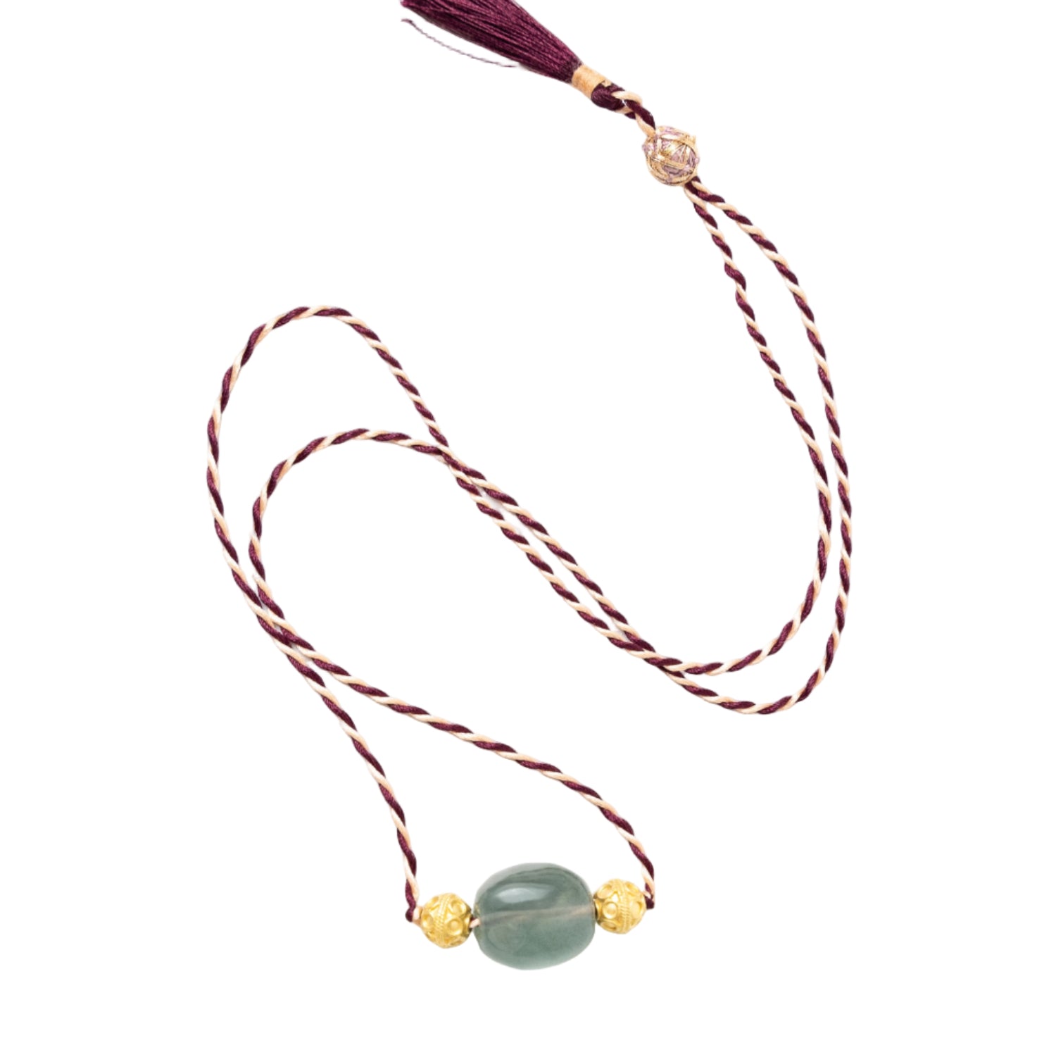 Aquamarine Daira Cord Necklace - MUSE Shop