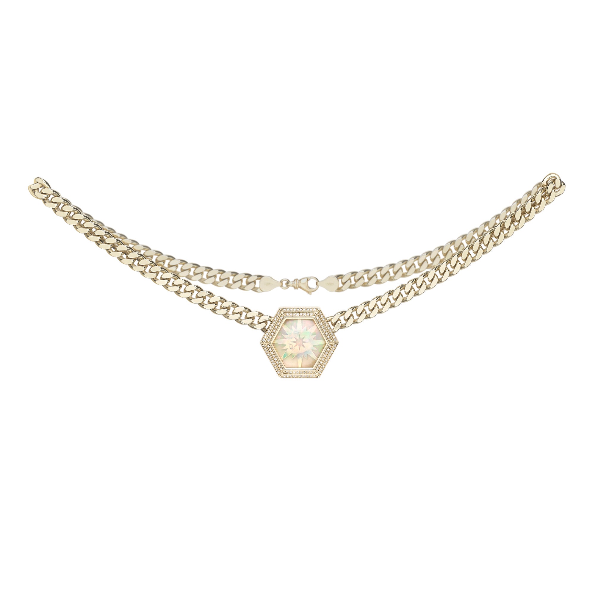 Opal & Diamond Astraea Necklace