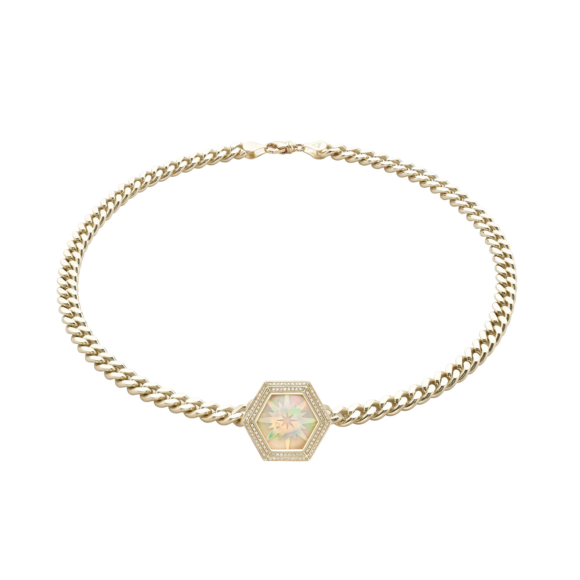 Opal & Diamond Astraea Necklace