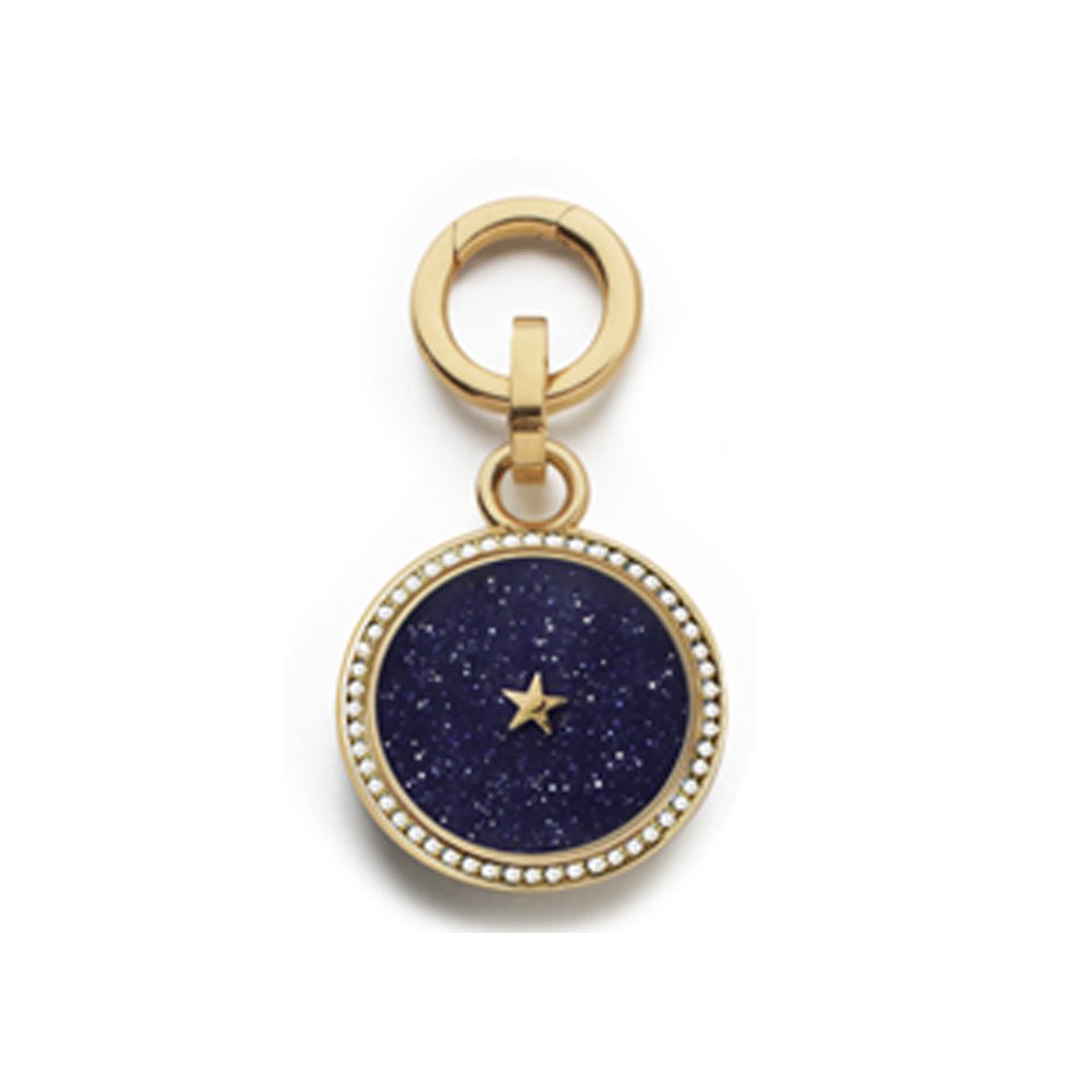 Aventurine and White Diamond Carpe Diem Midnight Sky Pendant in Yellow Gold - MUSE Shop