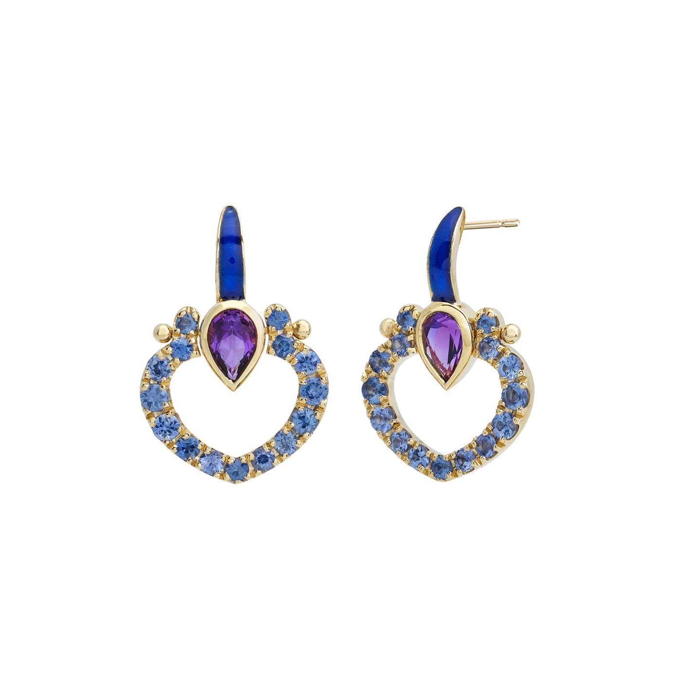 Blue Love Handles Earrings - MUSE Shop