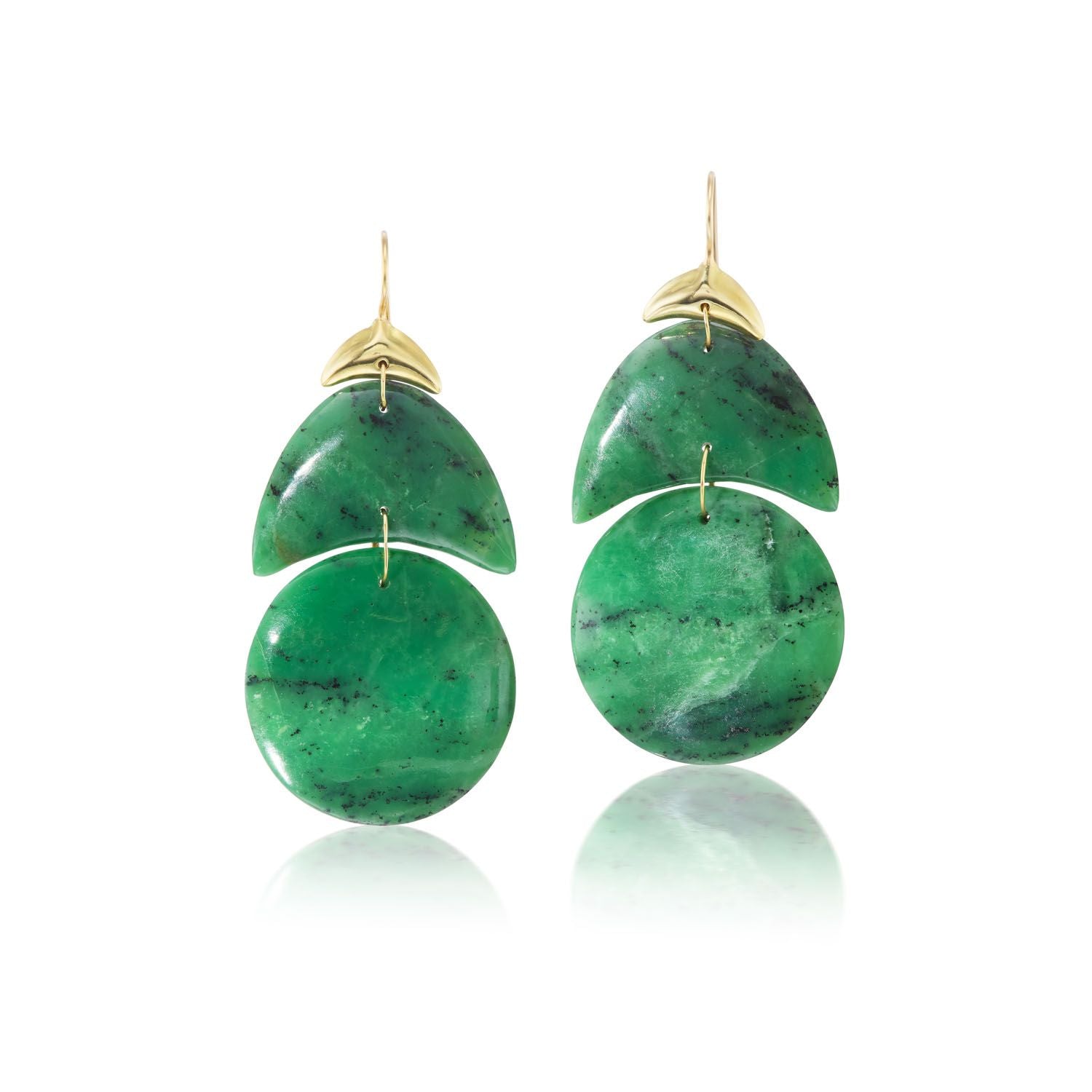 Mawsite Jade Arp Earrings