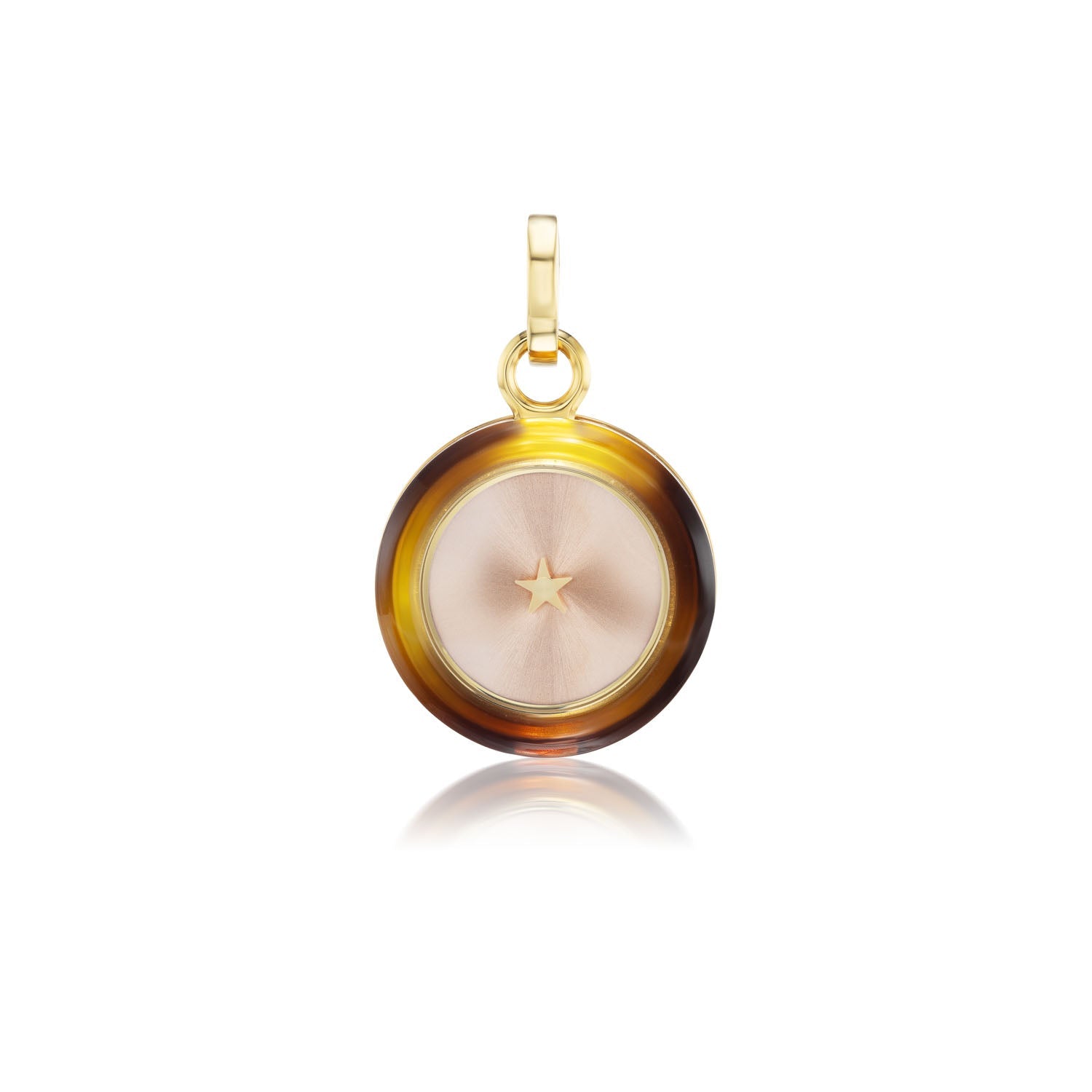 Carpe Diem Brown Resin & Pink Dial Charm - MUSE Shop