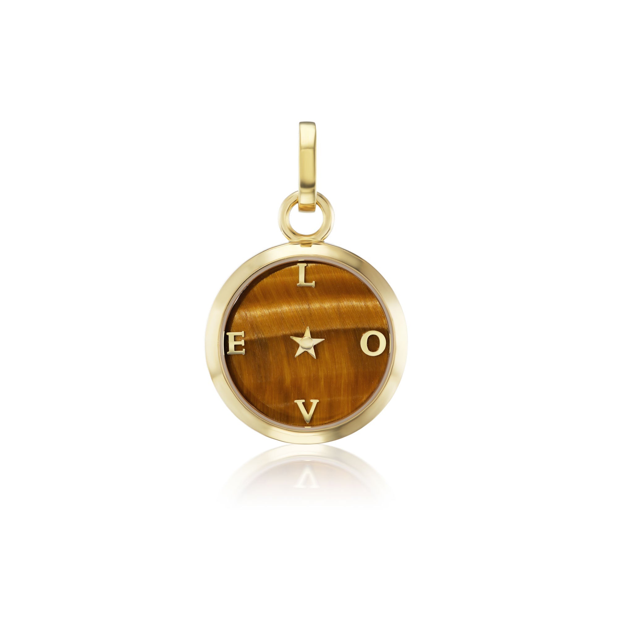 Carpe Diem Tiger's Eye LOVE Charm - MUSE Shop
