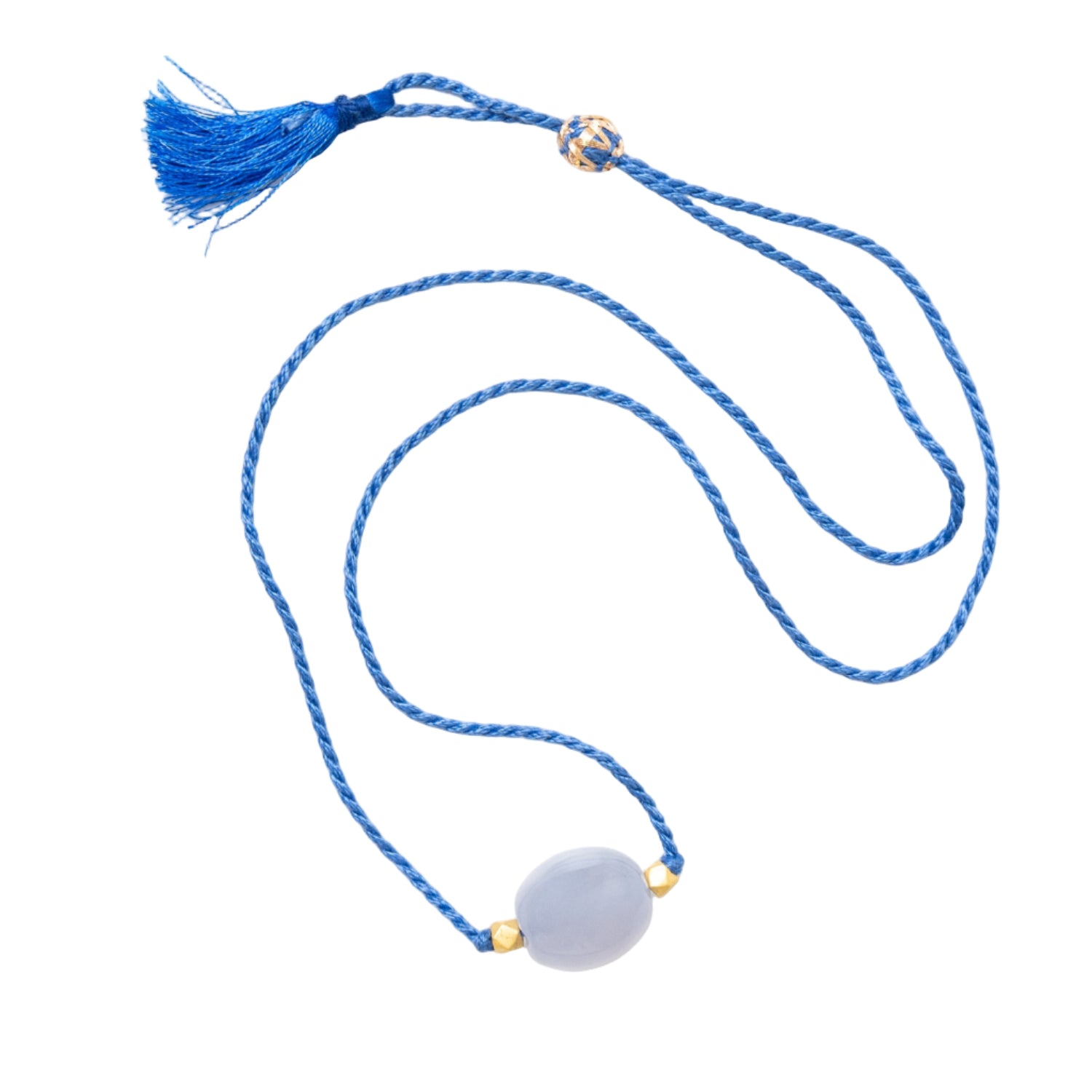 Chalcedony Chota Cord Necklace - MUSE Shop