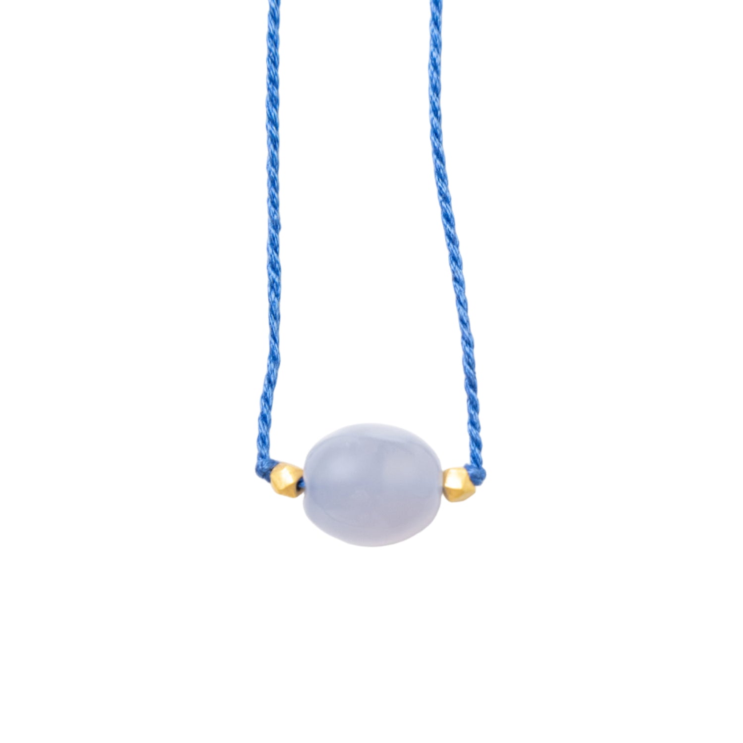 Chalcedony Chota Cord Necklace - MUSE Shop