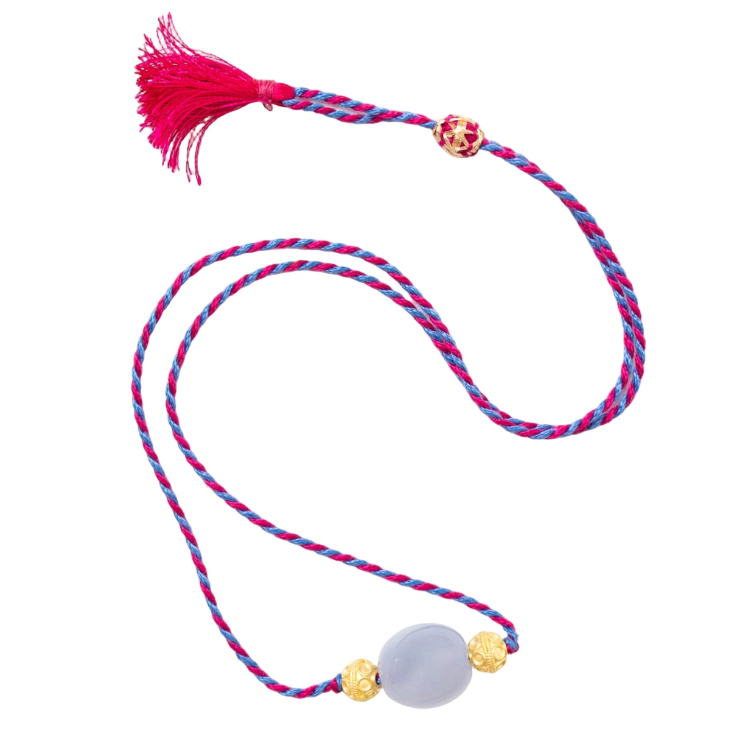 Chalcedony Daira Cord Necklace - MUSE Shop