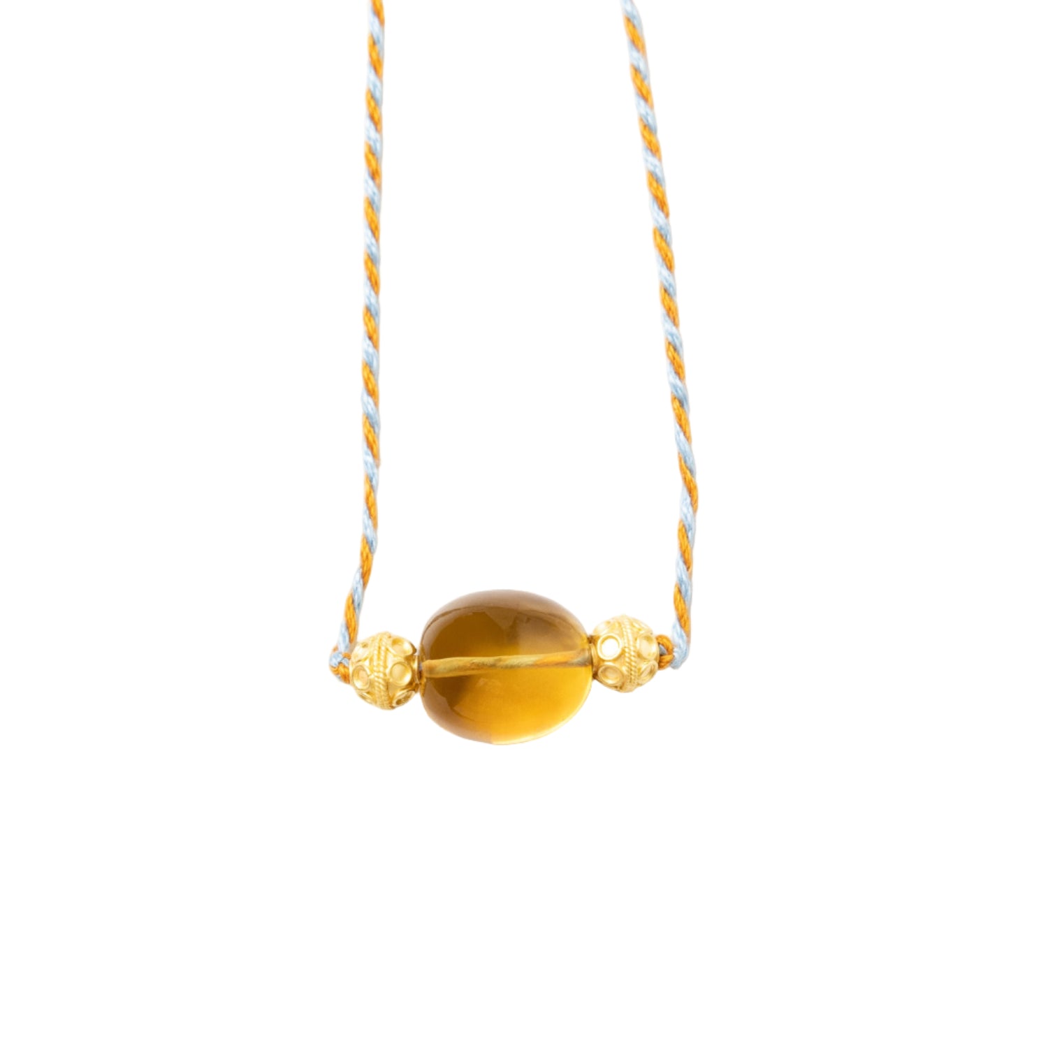 Citrine Daira Cord Necklace - MUSE Shop