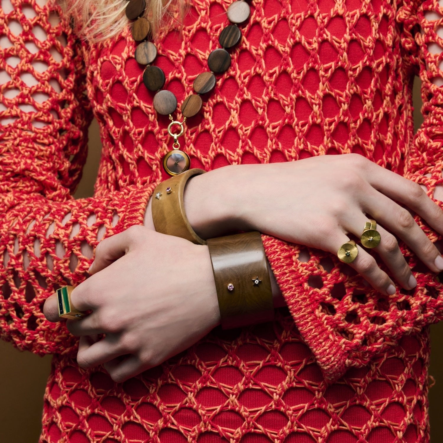 Citrine Ora Wood Sunrise Cuff - MUSE Shop