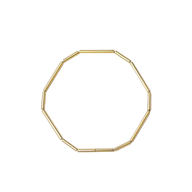 Construction Line Bracelet in Yellow Gold
