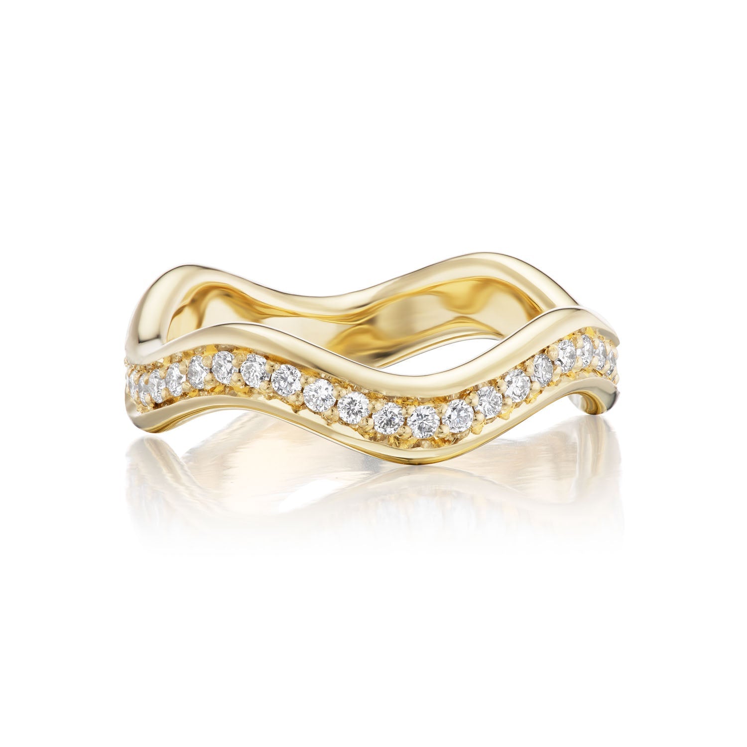 Diamond Thick Curve Ring - MUSE Shop