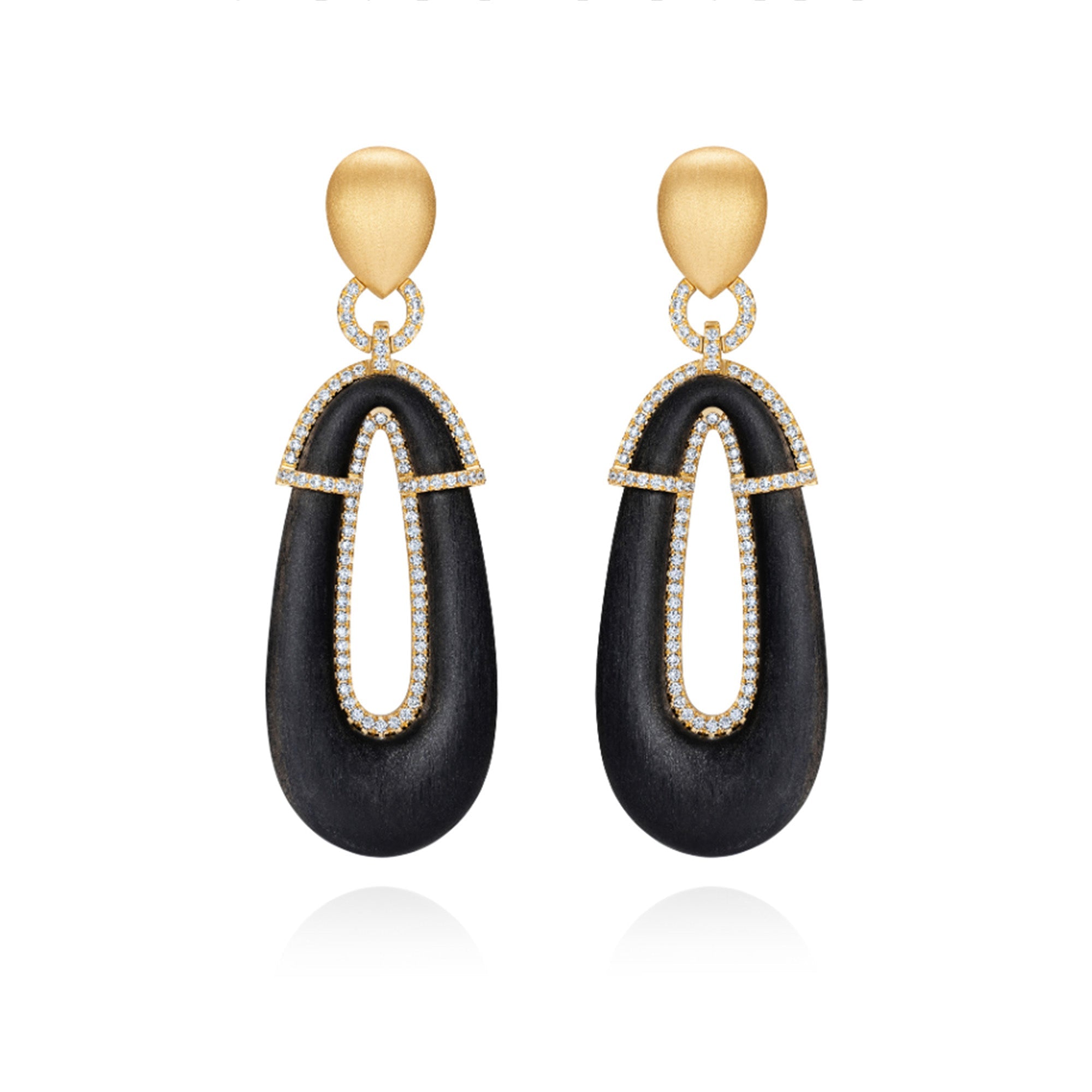 Ebony & Diamond Pengusa Earrings - MUSE Shop