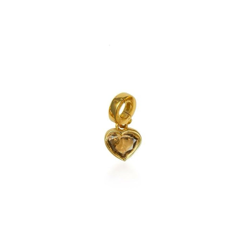 Fancy Color Heart Diamond in Bezel Charm - MUSE Shop