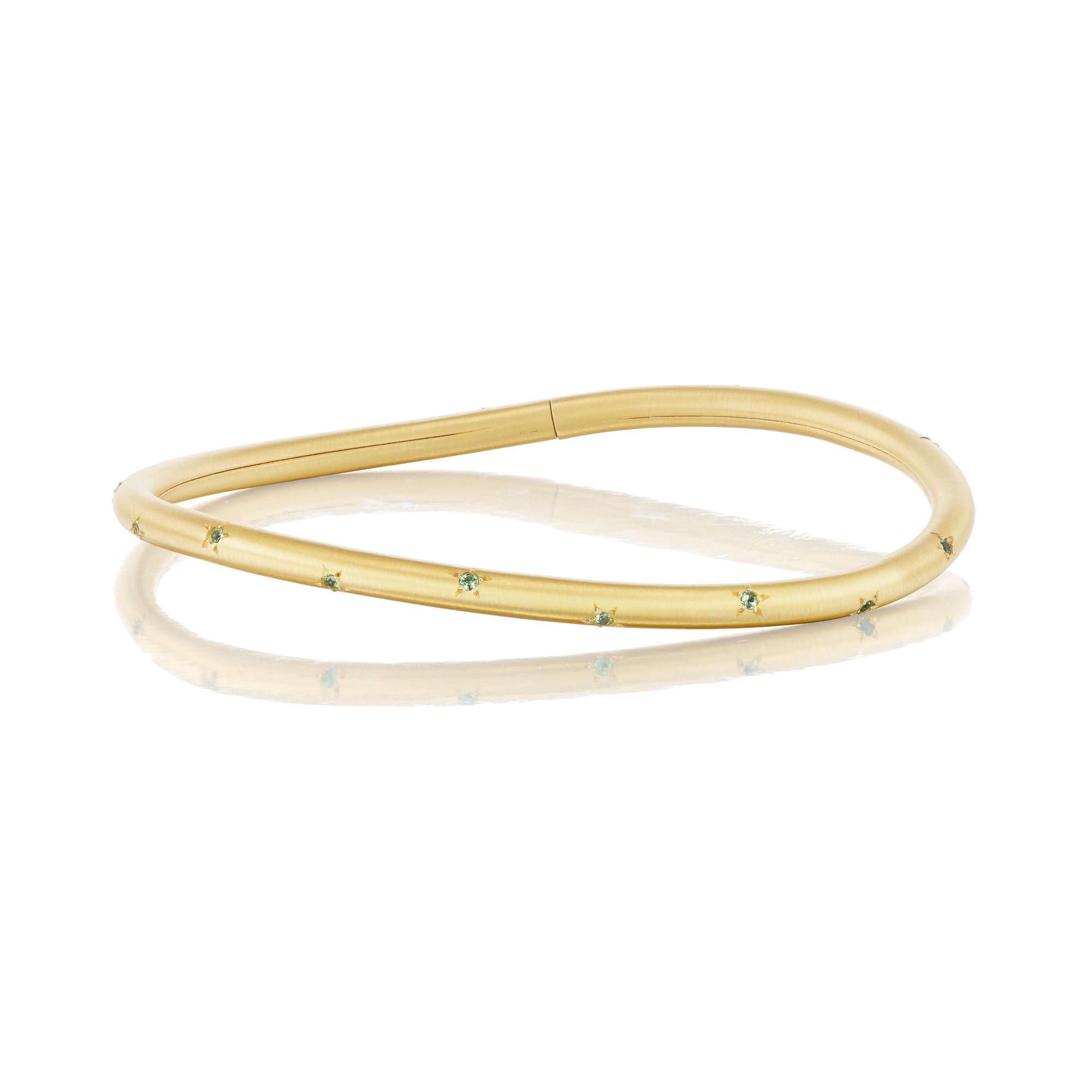 Green Tsavorite Seamless Bangle - MUSE Shop