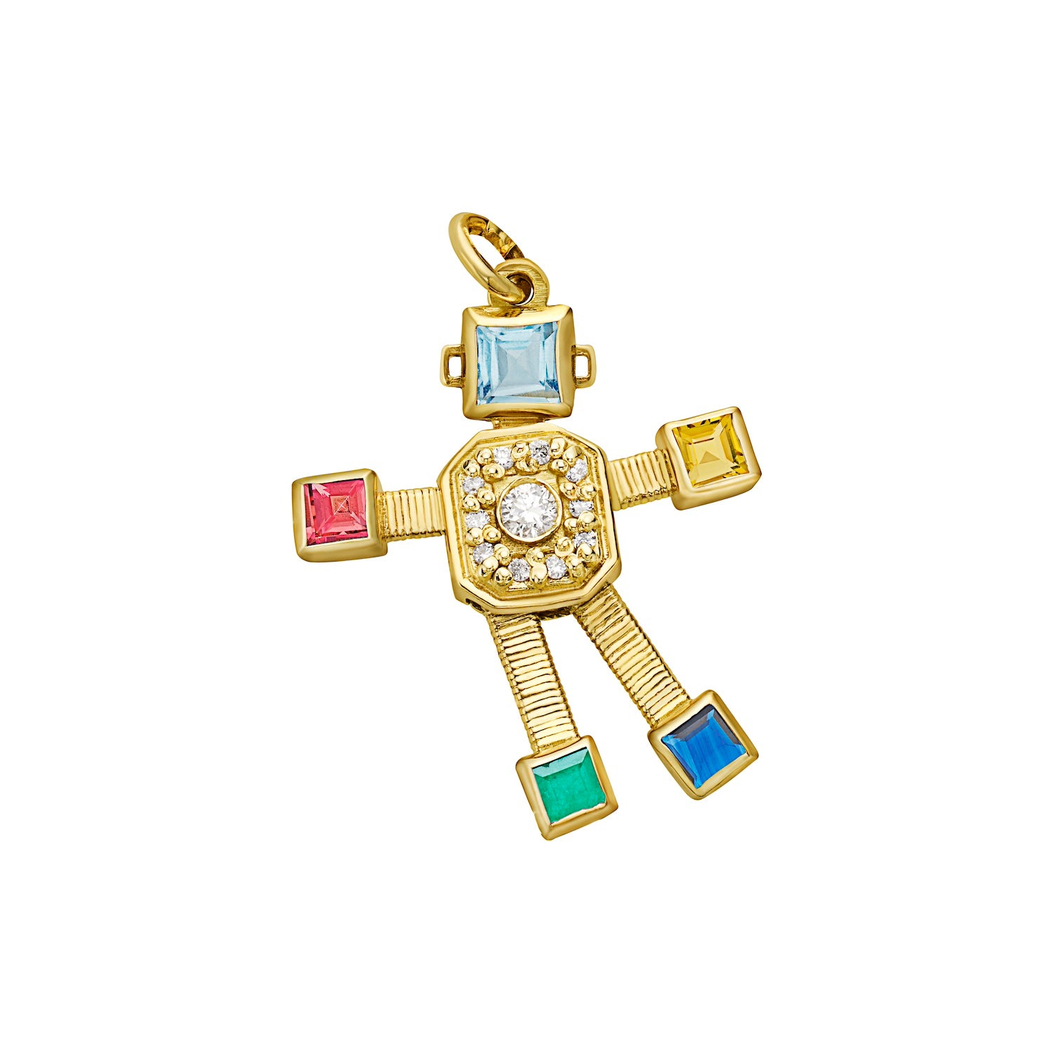 Heart Stack Robot Pendant