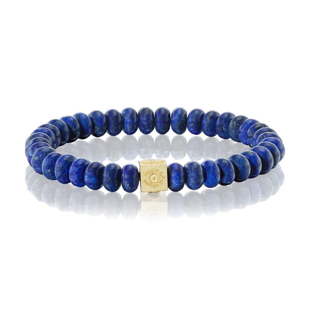 Lapis Beaded Cube Bracelet - MUSE Shop