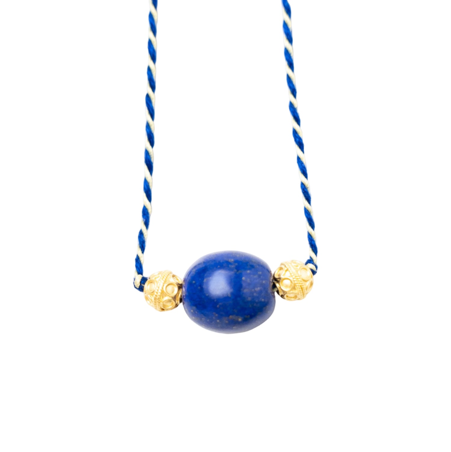 Lapis Lazuli Daira Cord Necklace - MUSE Shop