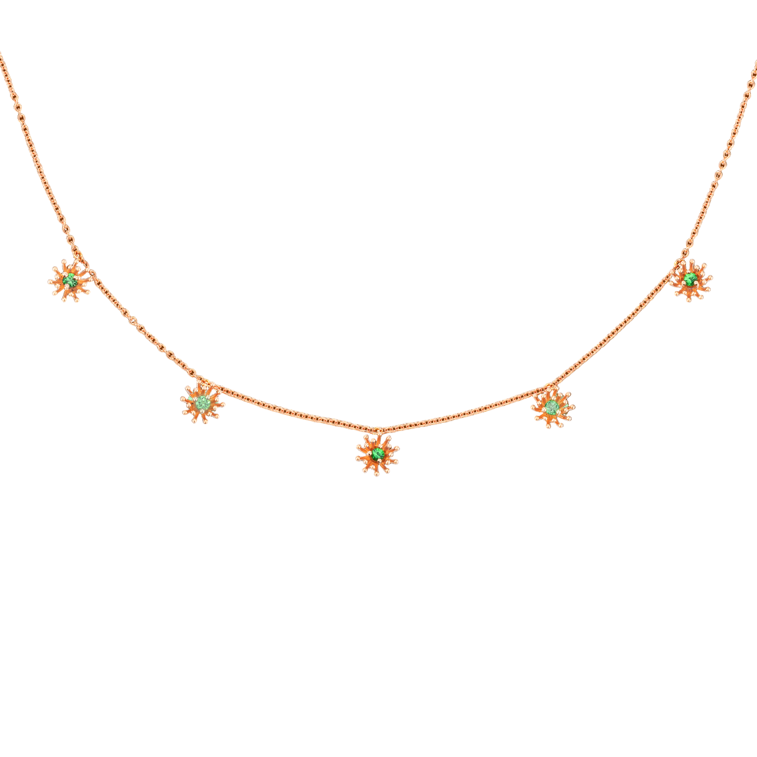 Petit Cactus Vert Neckalce