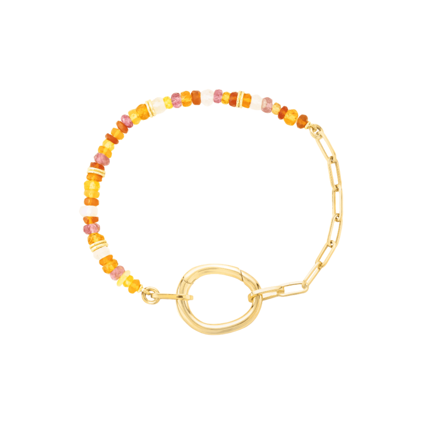 Lien Pierres Orange Bracelet - MUSE Shop