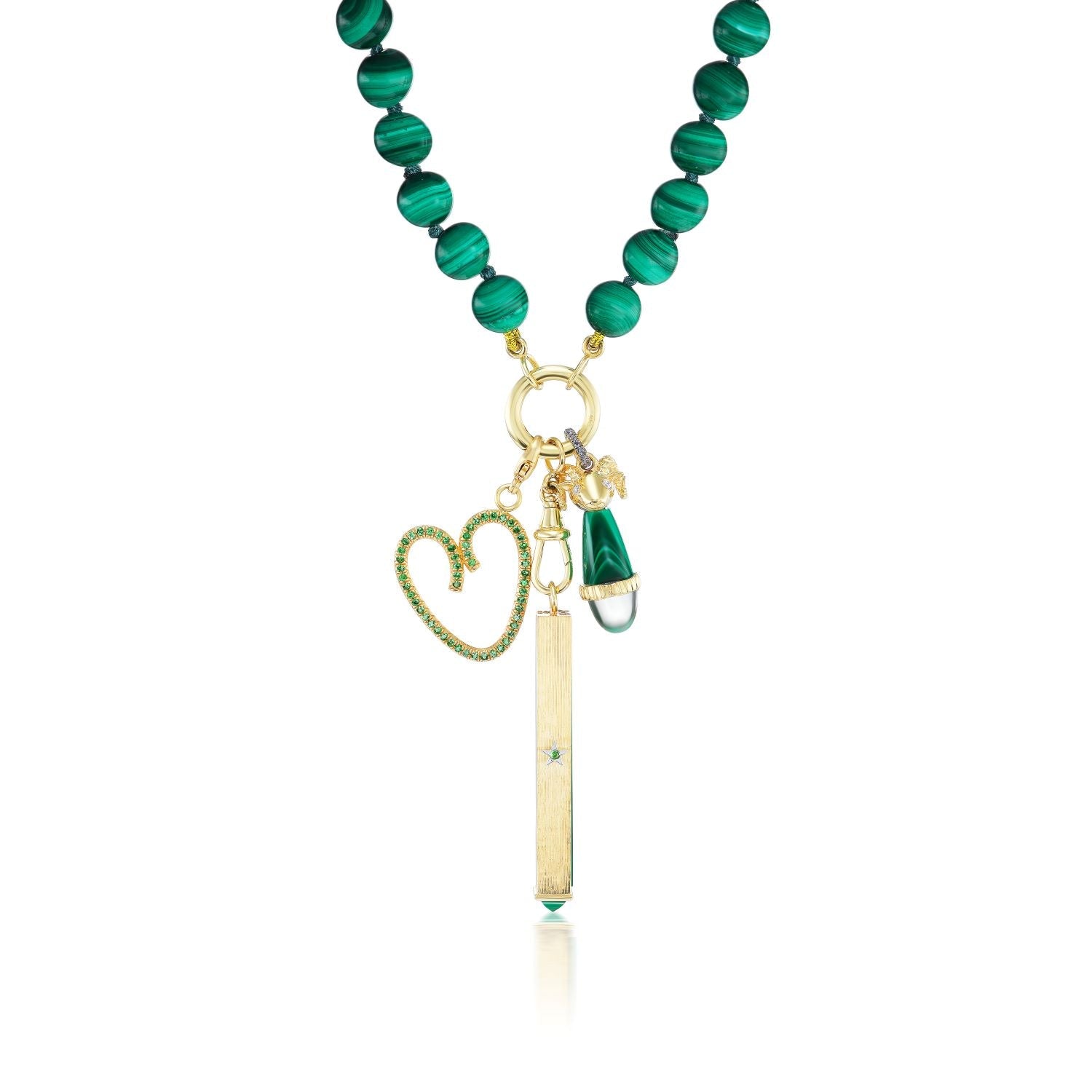 Malachite Beaded Necklace - MUSE Shop
