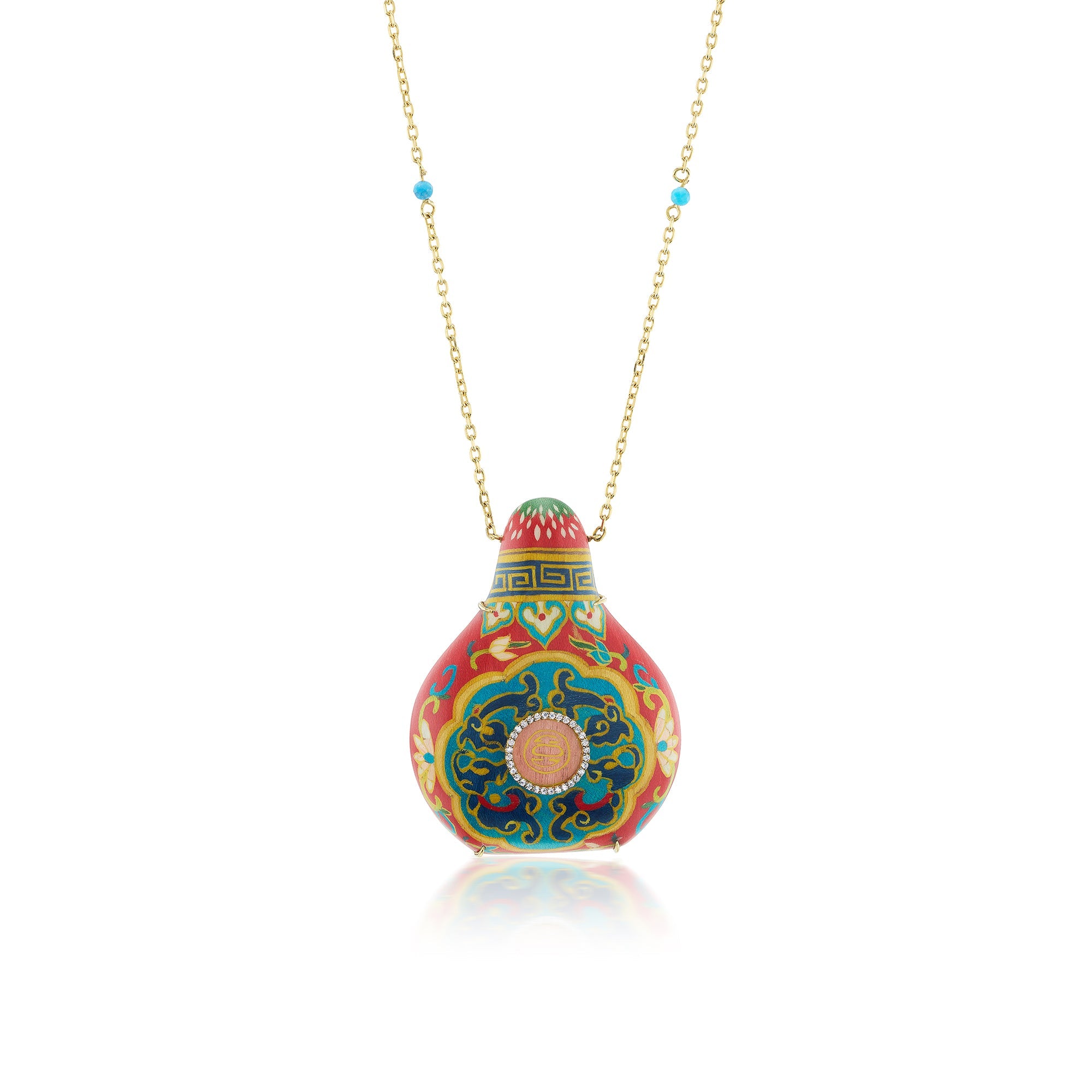 Marquetry Amphora Necklace - MUSE Shop