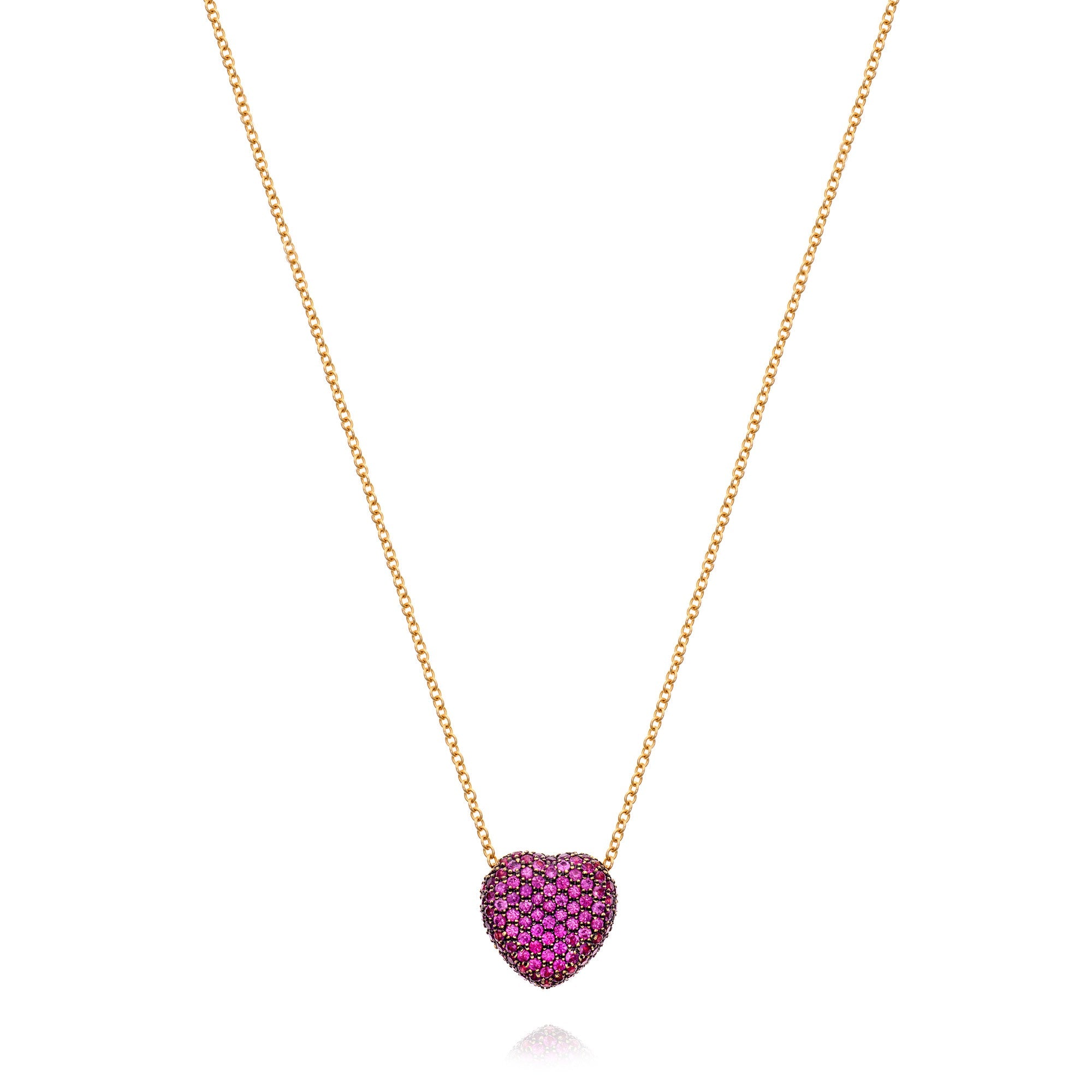 Mini Bella Pink Sapphire Necklace - MUSE Shop