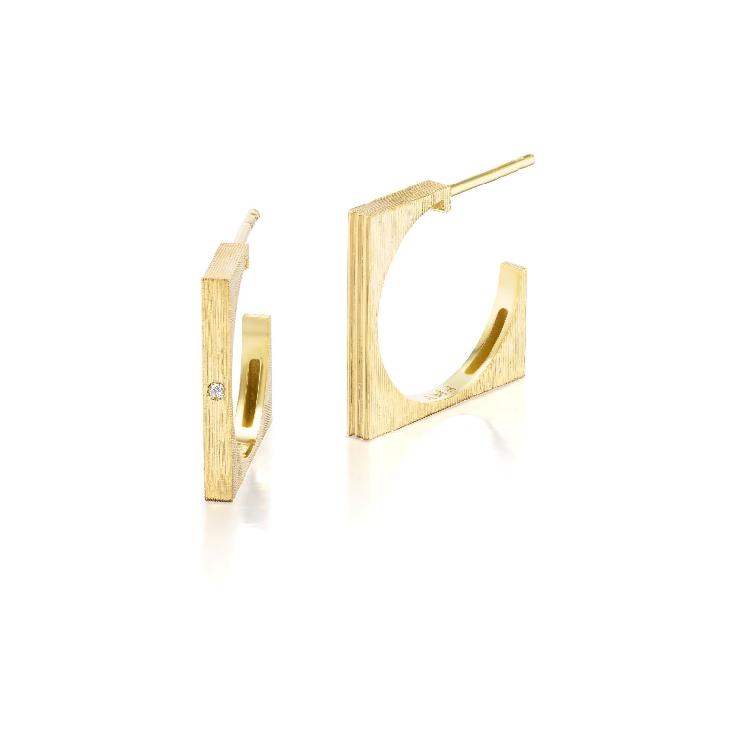 Night & Day 2 Faces Square Hoops - MUSE Shop