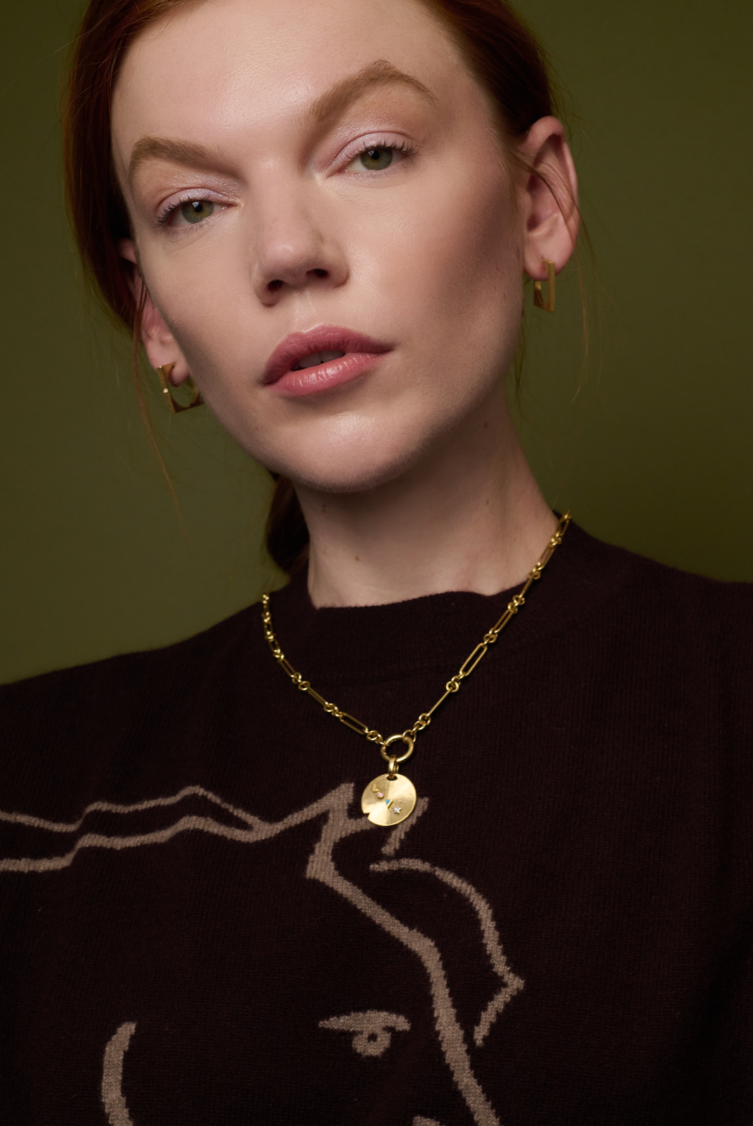 Night & Day Two Faces Square Hoops in Yellow Gold