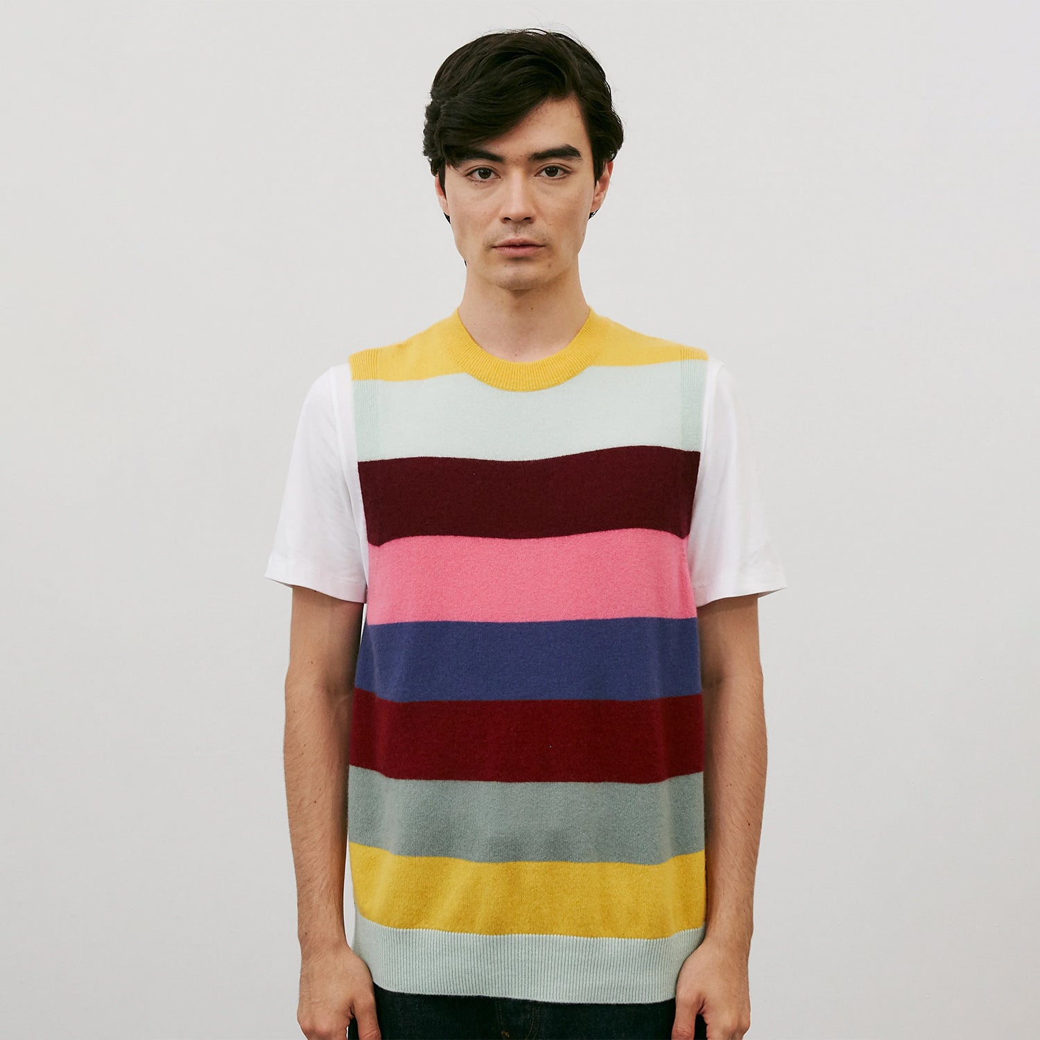 No. 87 Striped Vest - MUSE Shop