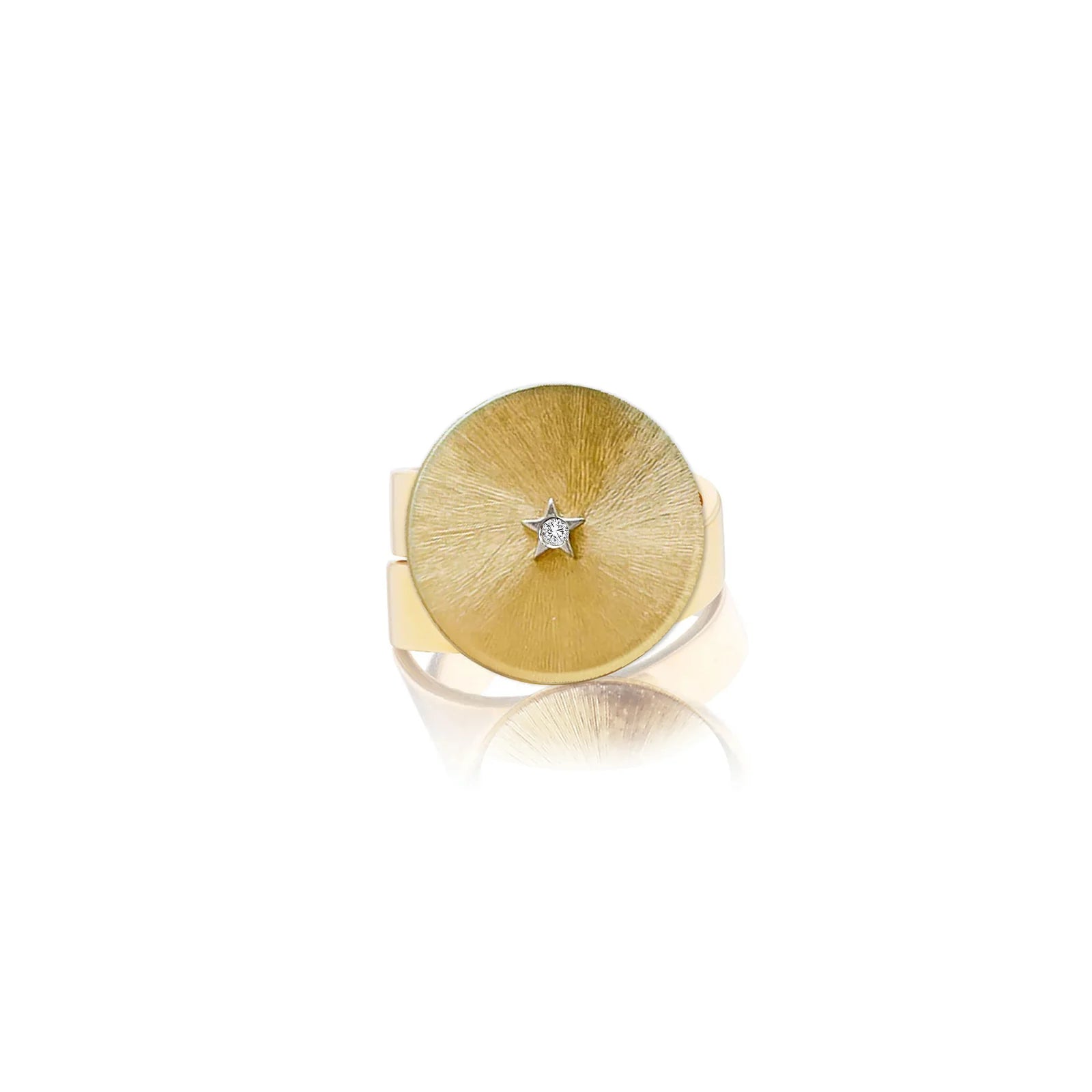 Ora Gold Silk Adjustable Ring with Star - MUSE Shop